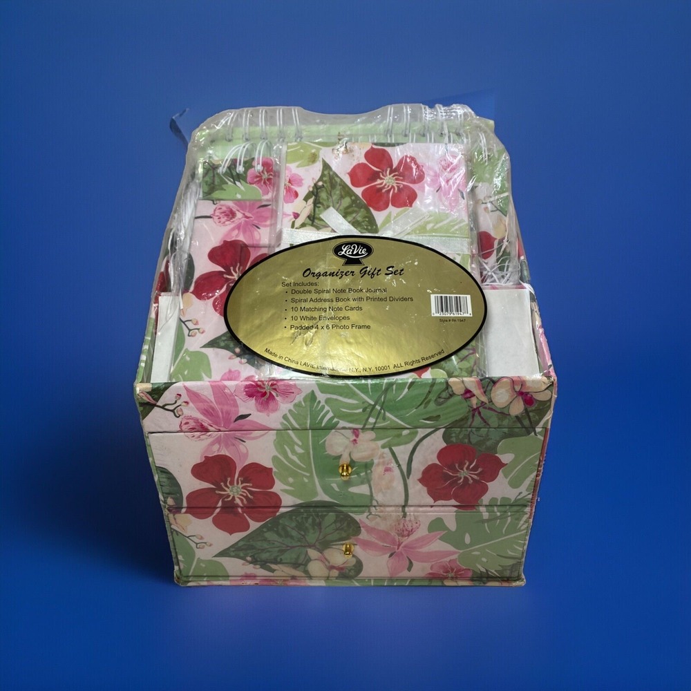 Vintage‎ La Vie Organizer Gift Set - Stationary - Journal-Address Book-Photo